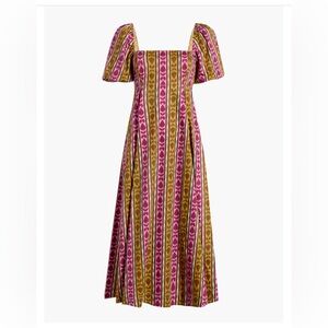 Hill House Home- The Matilda Dress in XS, Ikat Topiary